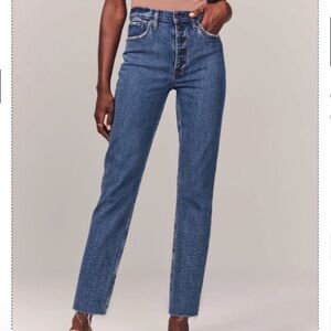 Abercrombie and Fitch the mom high Rise jeans straight Leg size 30/10L